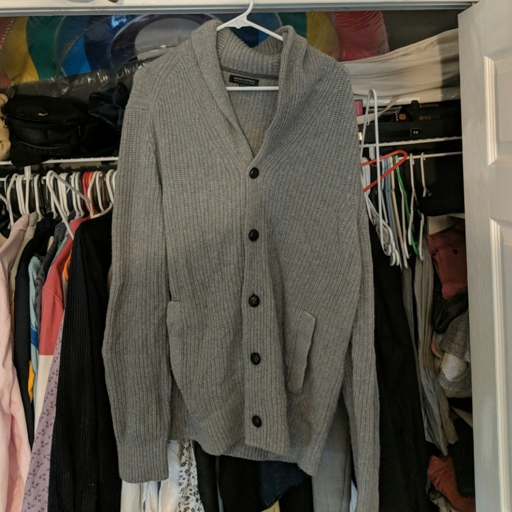 Merino wool/cashmere cardigan